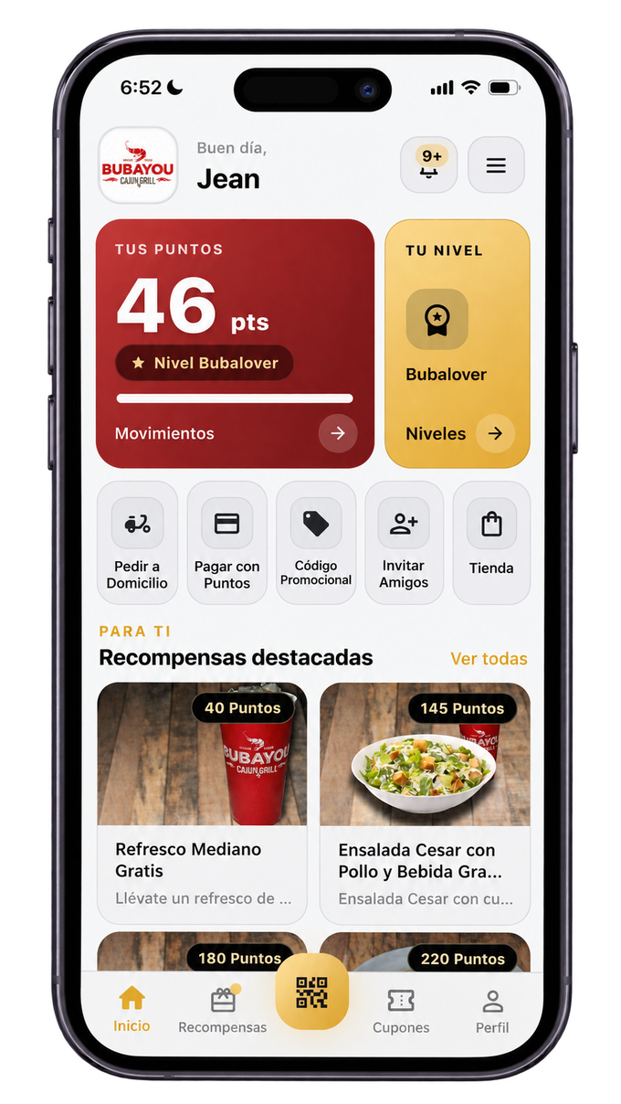 App con tu propia marca — Bubayou, ejemplo de app de lealtad de marca propia