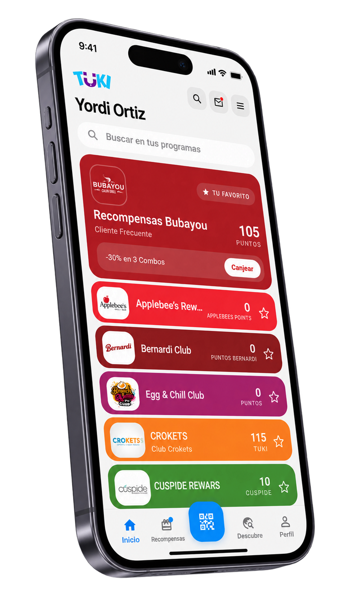 App Tuki — tus programas de lealtad de varios comercios en una sola app