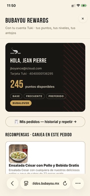 Puntos y nivel a la vista